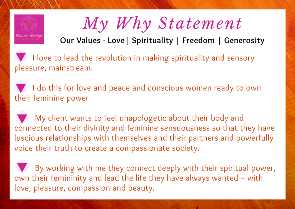 My Why Statement