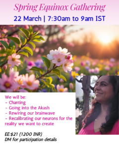 Spring equinox, heal, chanting, meditation