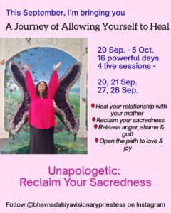 Unapologetic you, reclaim yourself, voice, womb